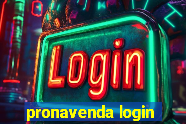 pronavenda login