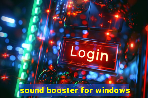 sound booster for windows