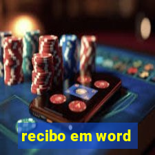 recibo em word