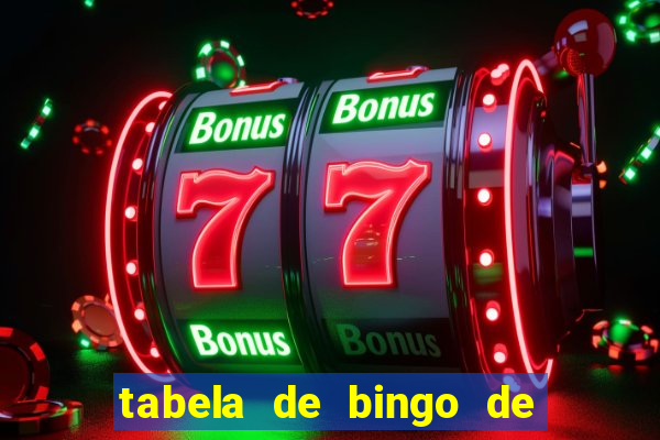 tabela de bingo de 1 a 100